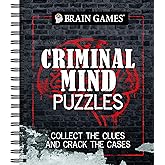 Brain Games - Criminal Mind Puzzles: Crime-Themed Brain Teasers | Visual, Verbal, Memory &amp; Logic Puzzles | Spiral Bound Activity Book for Adults &amp; Teens