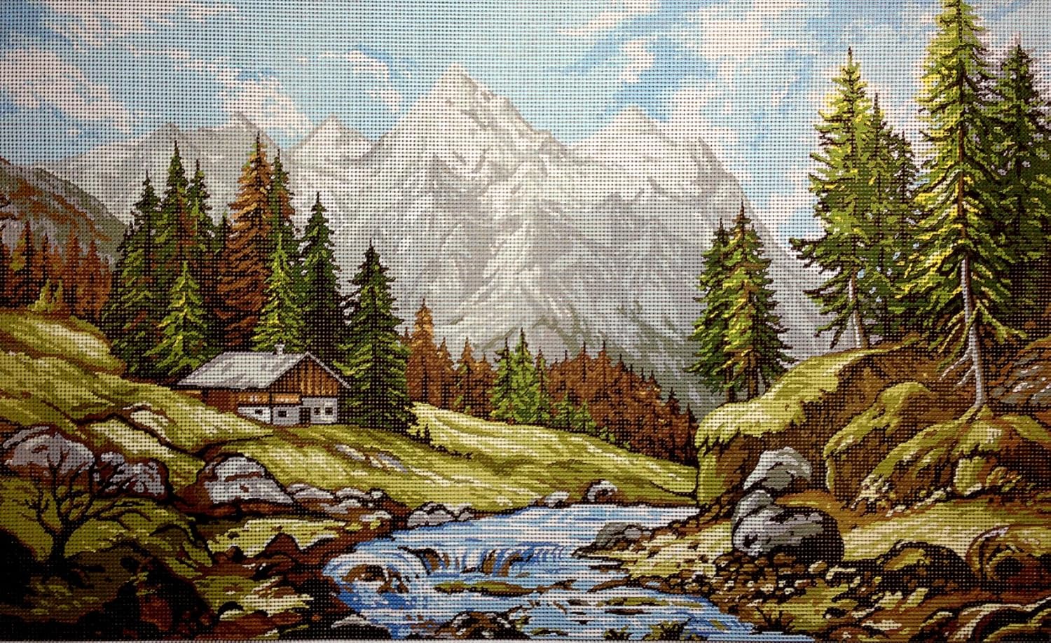 hudema's Needlepoint Kit Mountain Landscape 19.7"x11.8