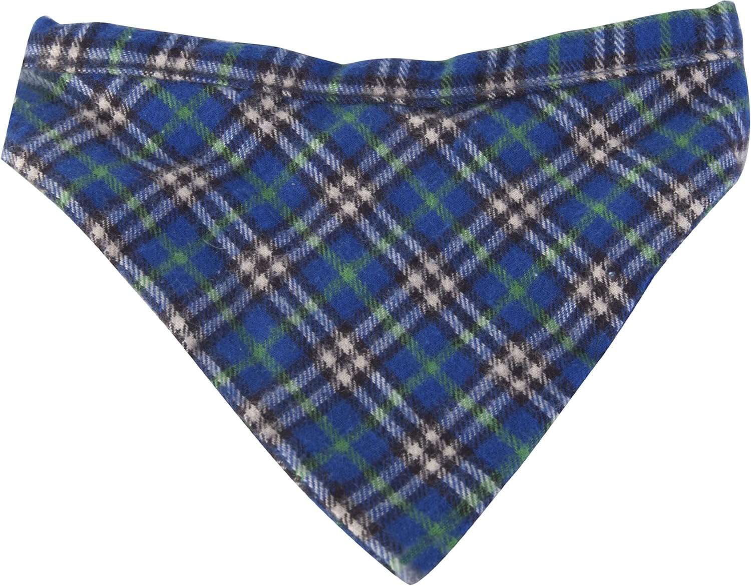 green plaid dog bandana
