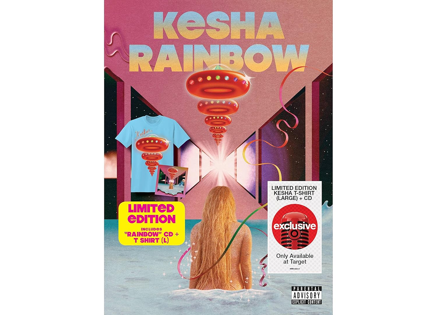 Kesha Rainbow Cd With Large T Shirt Amazon Com Music
