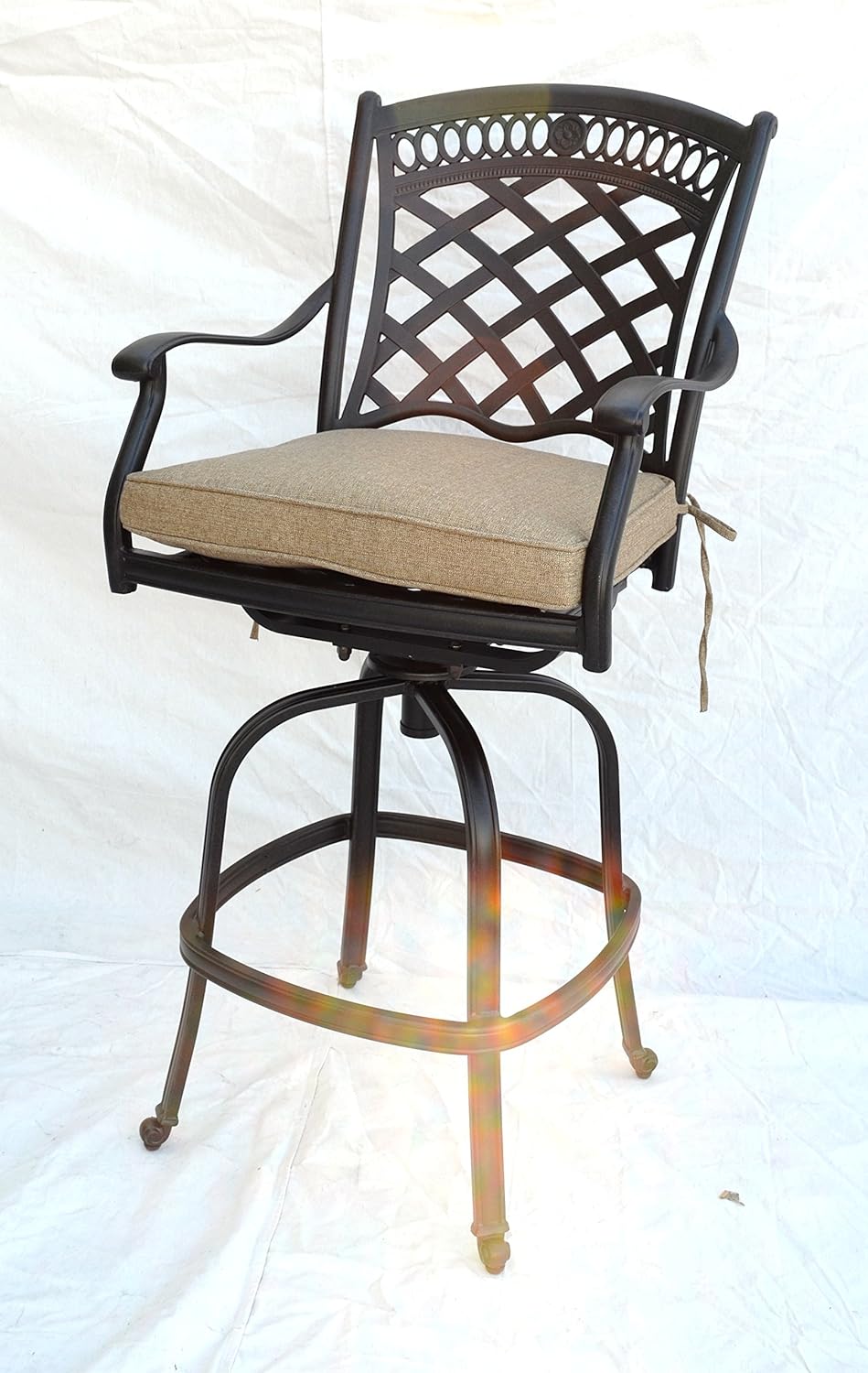 Amazon Com St Augustine Cast Aluminum Powder Coated Barstool