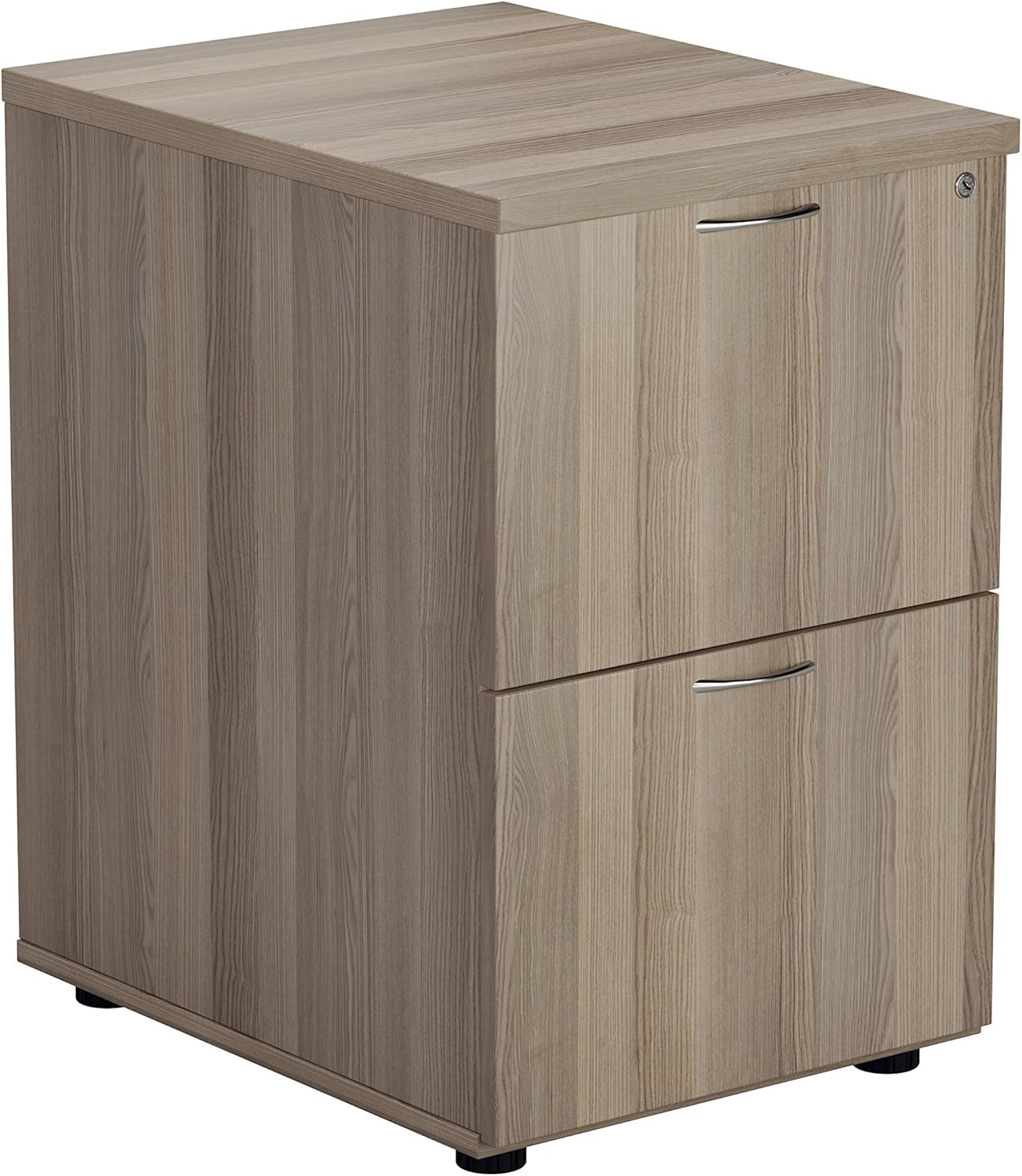 Office Hippo 2 Drawer Filing PRE ASSEMBLED Wood, Grey Oak