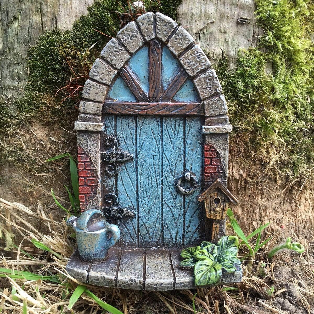 Fiesta Studios Miniature Pixie, Elf, Fairy Door - Tree Garden Home Decor - Fun Quirky Gift Figurine - H9cm