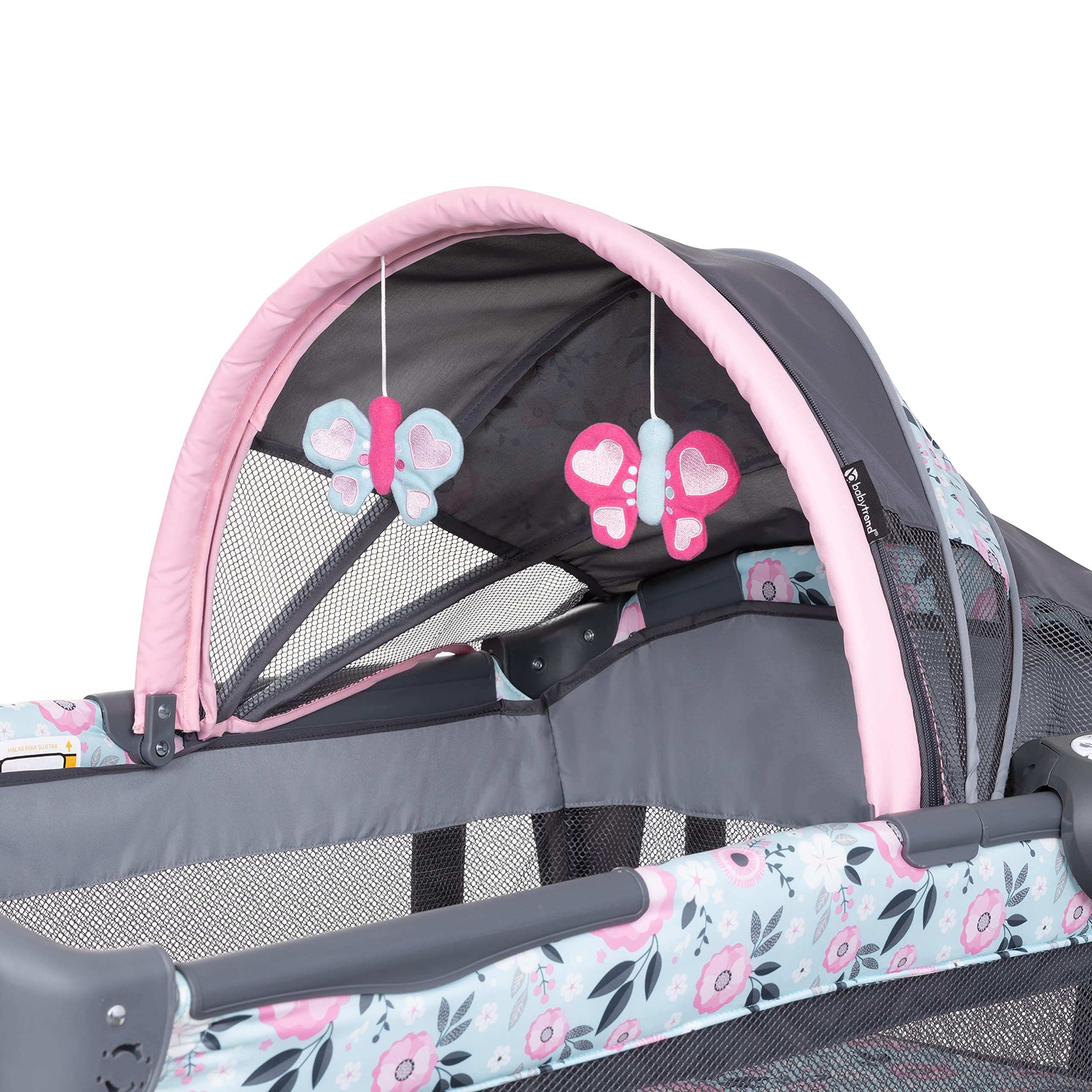 Baby Trend Nursery Center, Playard Full Size Bassinet and Changing Table, Deluxe II, Primrose