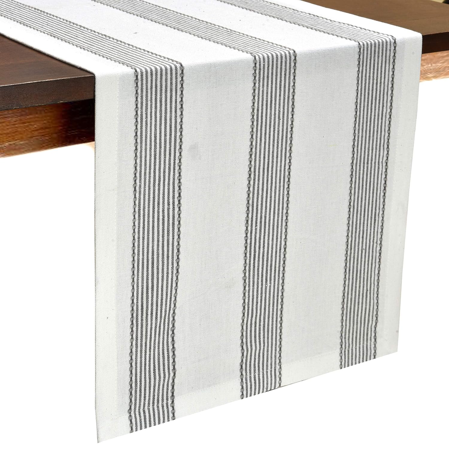 Best gray table runner 90 inch