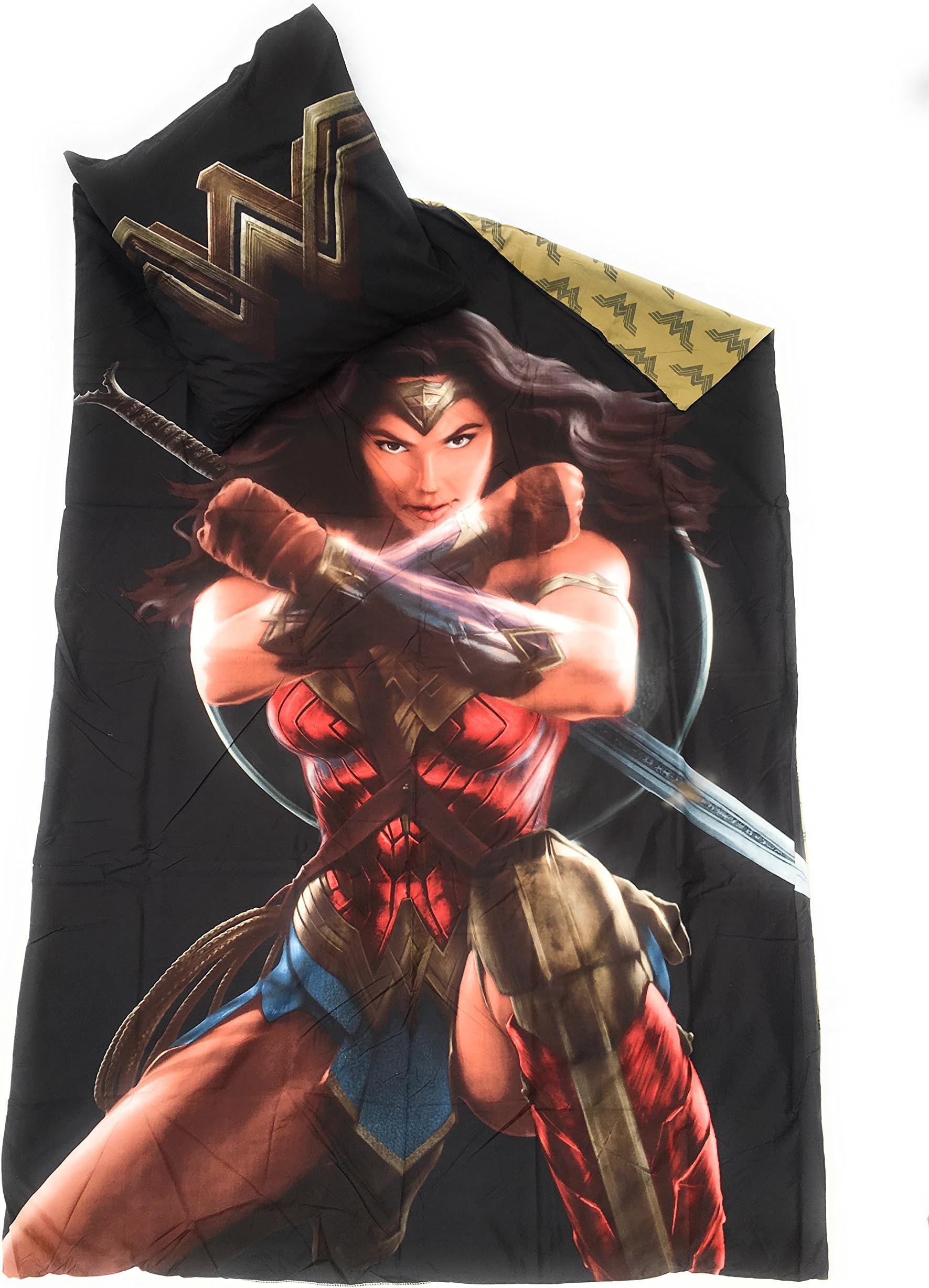 Wonderwoman Dc comics Reversible Microfibre Duvet Cover 140 x 200 cm and Pillowcase 63 x 63 cm