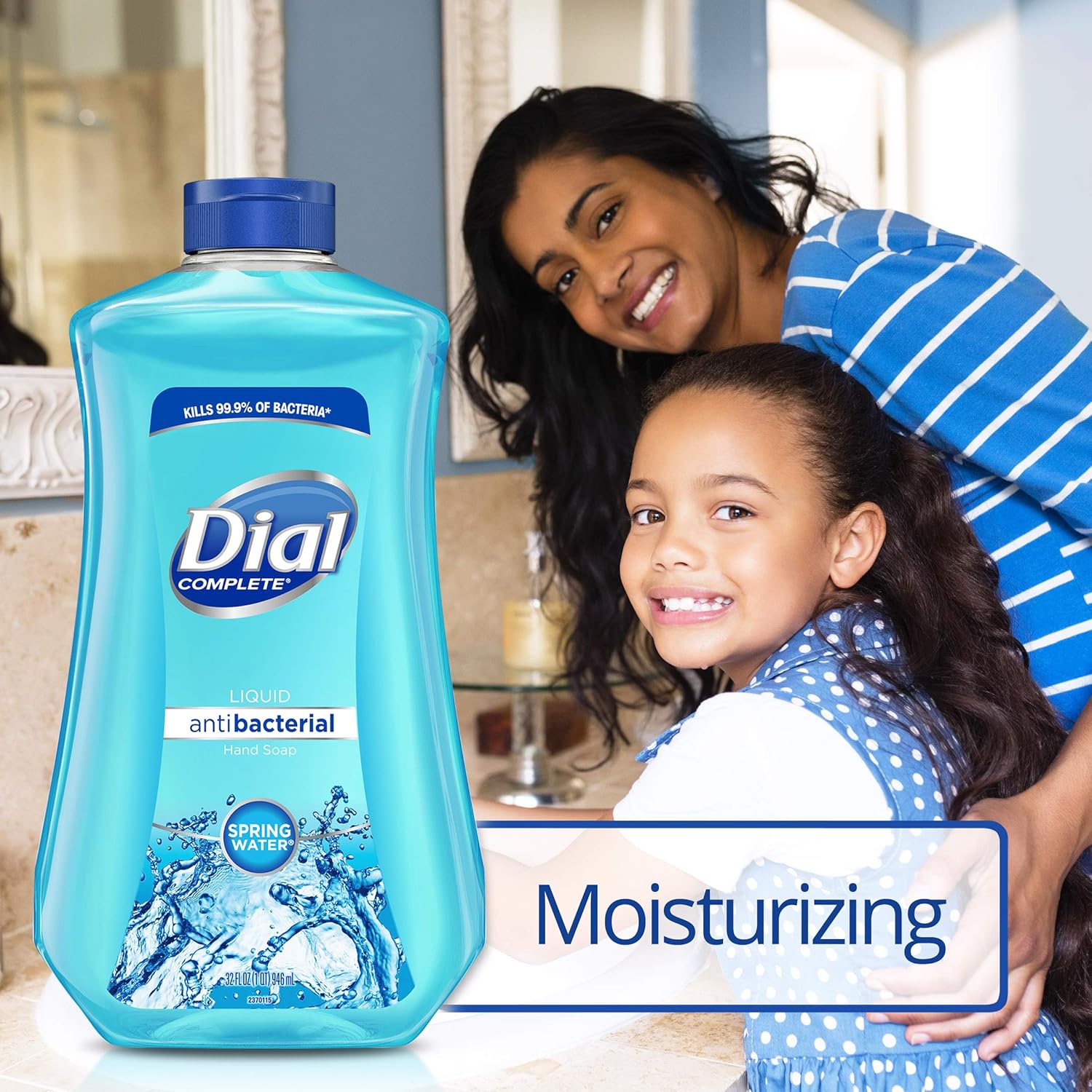 Dial Antibacterial Liquid Hand Soap Refill, Spring Water, 32 Fluid Ounces : Beauty