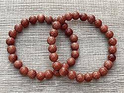 Red Goldstone Crystal Bead Bracelet 8mm, Wholesale