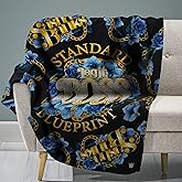 Sleep Squad WWE Sasha Banks 60” x 80” Raschel Plush Blanket –Wrestling Legend Super-Soft Throw
