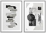 MUDECOR Framed Canvas Print Wall Art Set Geometric