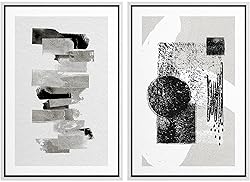 MUDECOR Framed Canvas Print Wall Art Set Geometric