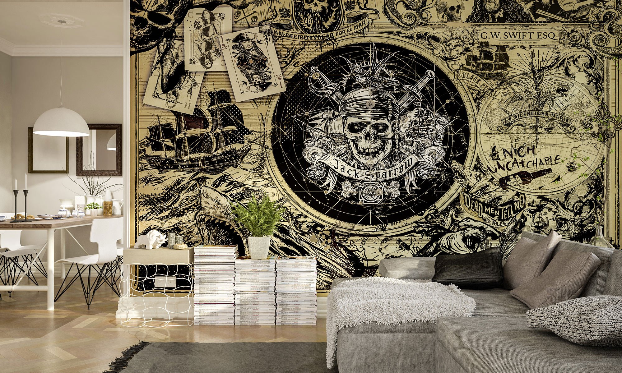 Komar 024-DVD4 Pirates of The Caribbean 5 Wallpaper, Assorted Colours