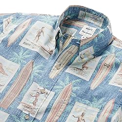 Reyn Spooner Men's Surf History Button Front