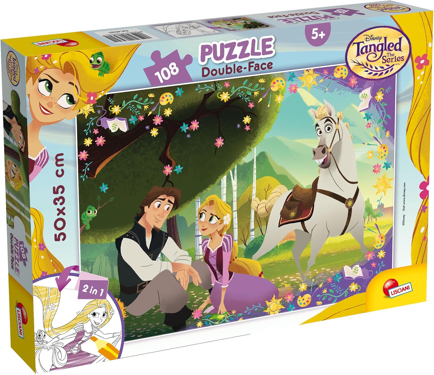 Unbekannt 65301 Disney Rapunzel Puzzle Double face 108, Mehrfarbig Amazon.de Spielzeug