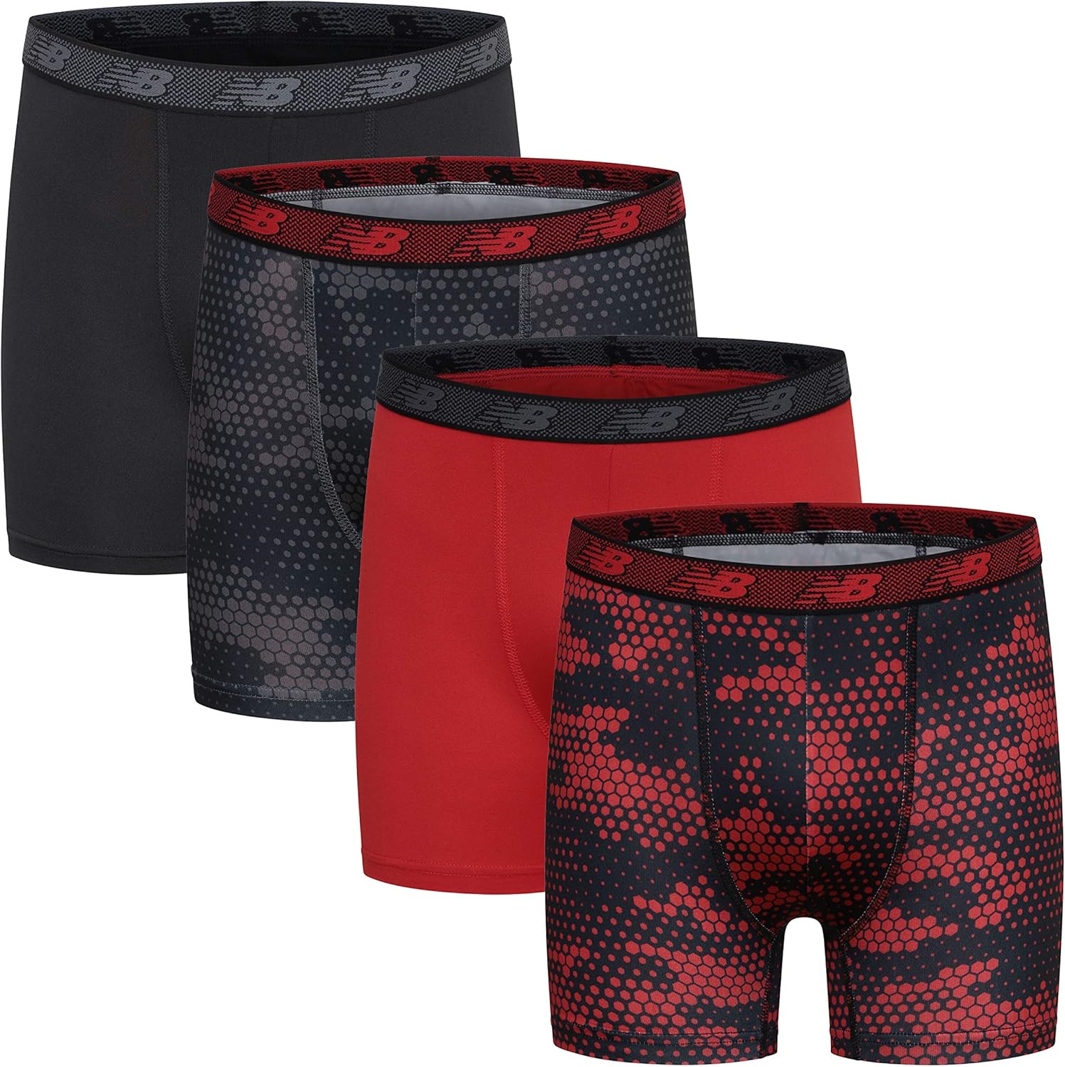 New Balance Boy's Performance Boxer Briefs 4Pack Amazon.ca Clothing