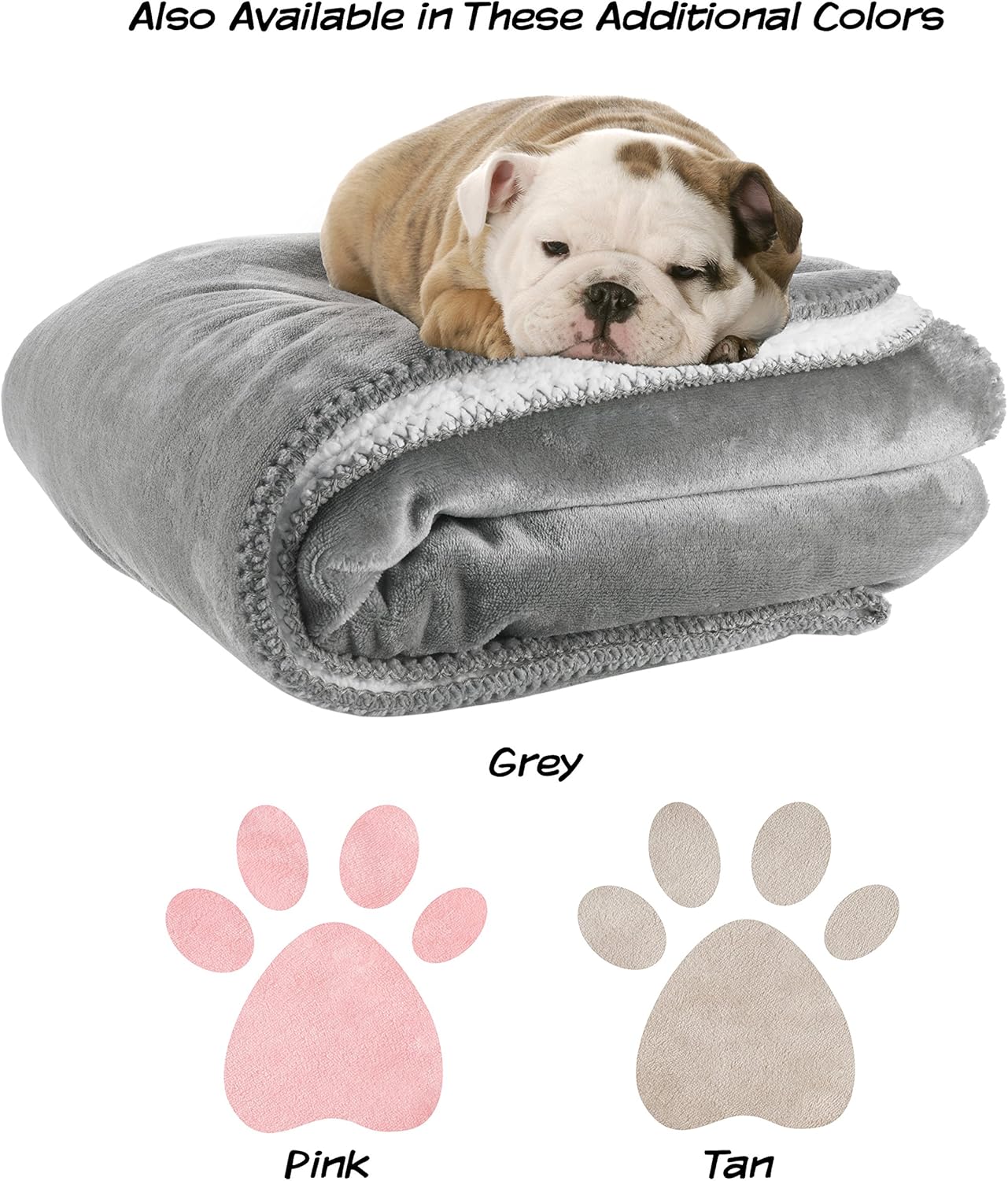 Waterproof Pet Blanket-50”x 60” Soft Plush Throw Protects Couch, Chairs, Car, Bed from Spills, Stains, or Pet Fur-Machine Washable by Petmaker (Gray): Home & Kitchen