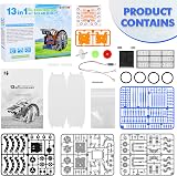 SIMPIM 13-in-1 Solar Power Robots STEM Kit Blue Educational Toy view 4