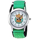 Marvel Boy's 'Guardian' Quartz Stainless Steel and Nylon Casual Watch, Color:Green (Model: WMA000131)