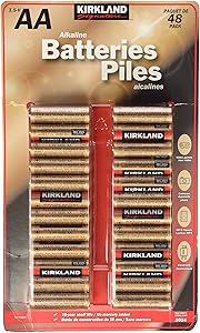 Kirkland Signature AA 1.5V Alkaline Batteries, 48 pack