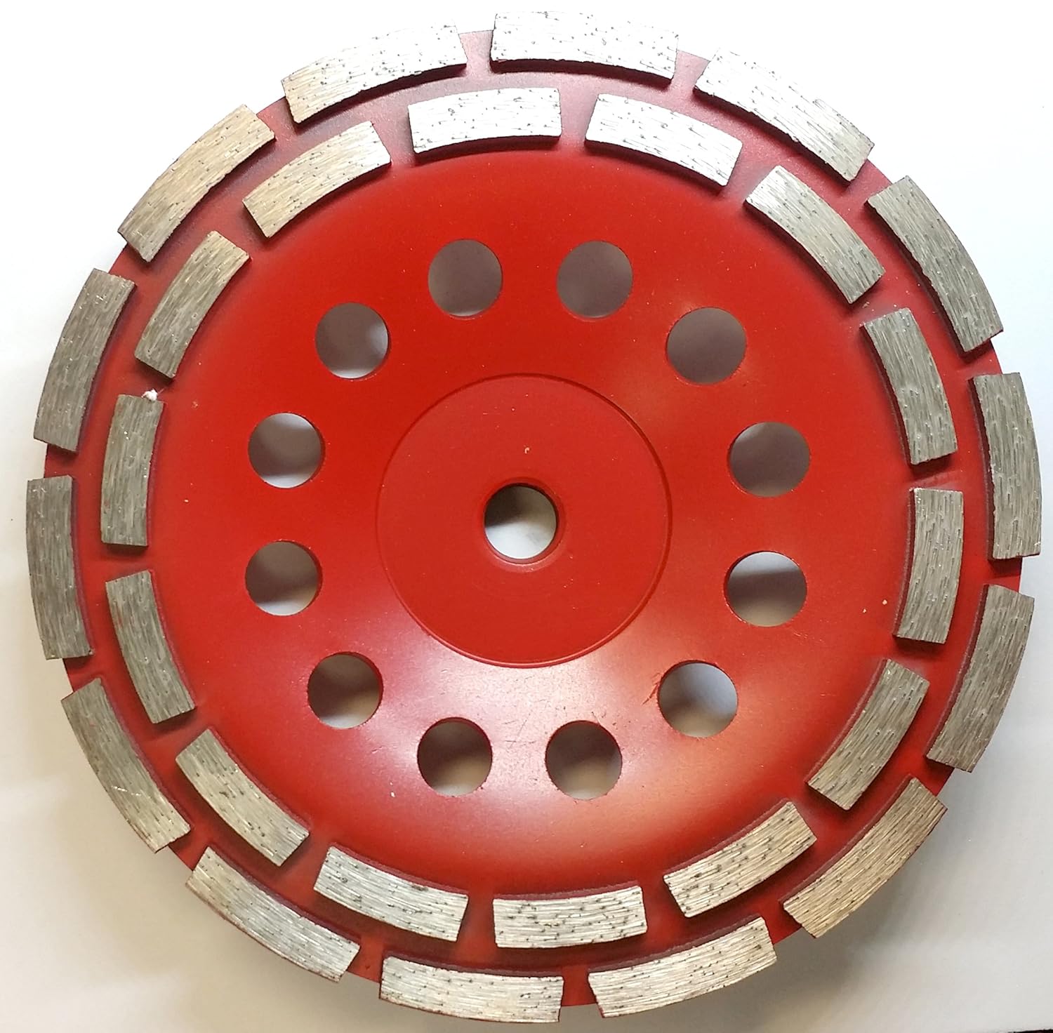 MTP 7 Double Row 28 Segments 5/811 Thread Arbor Diamond Grinding CUP Wheel Disc Grinder Granite