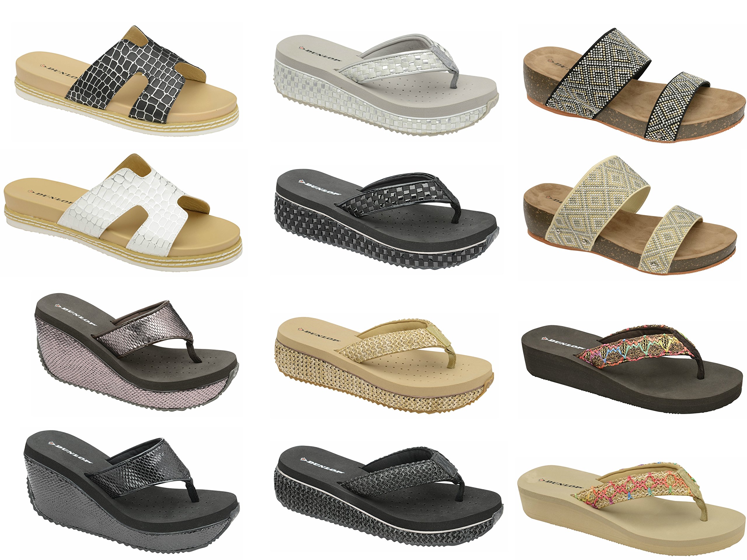 dunlop wedge flip flops