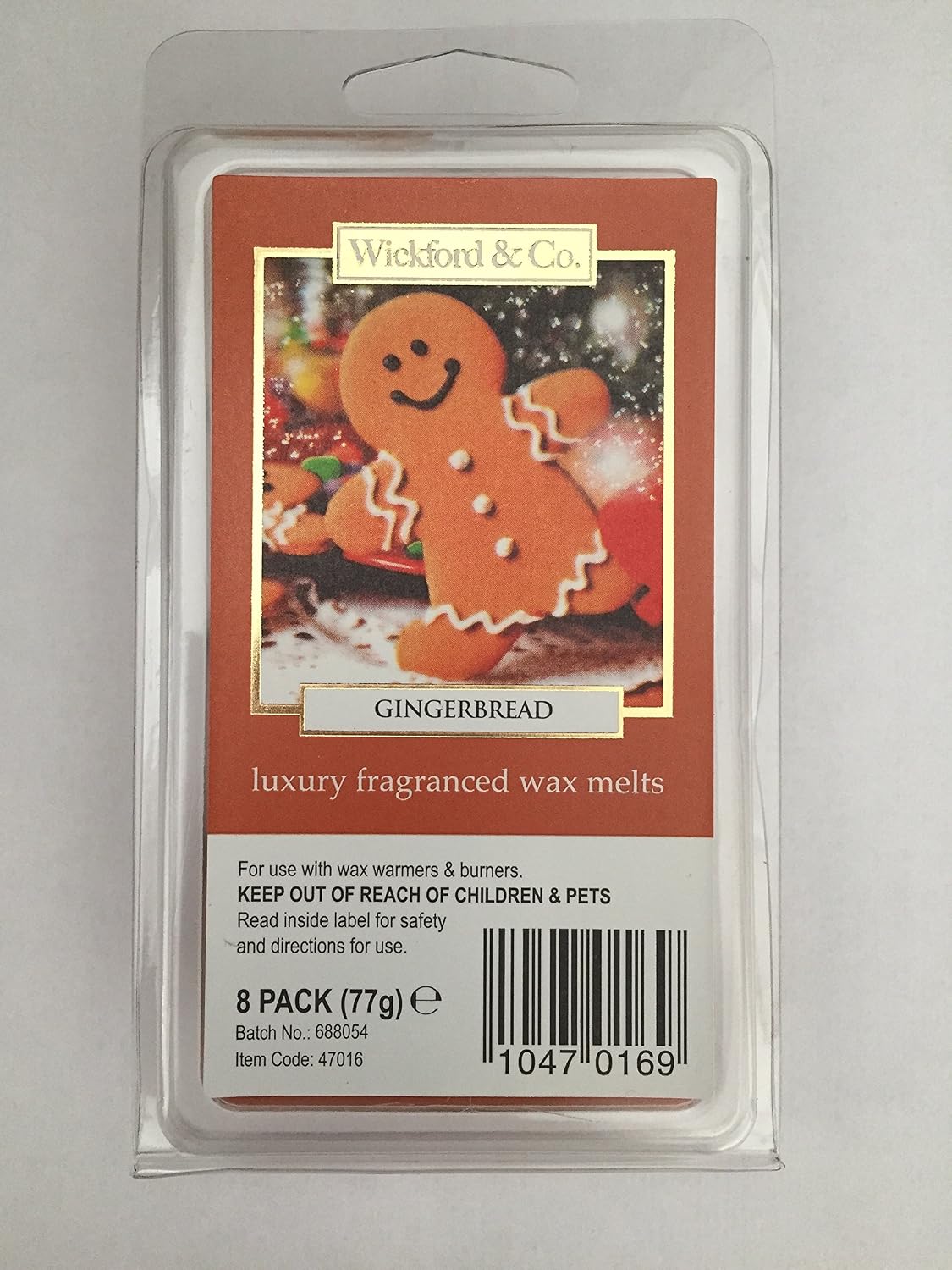 Wickford Luxury Fragranced Wax Melts (Gingerbread), Silver, Small