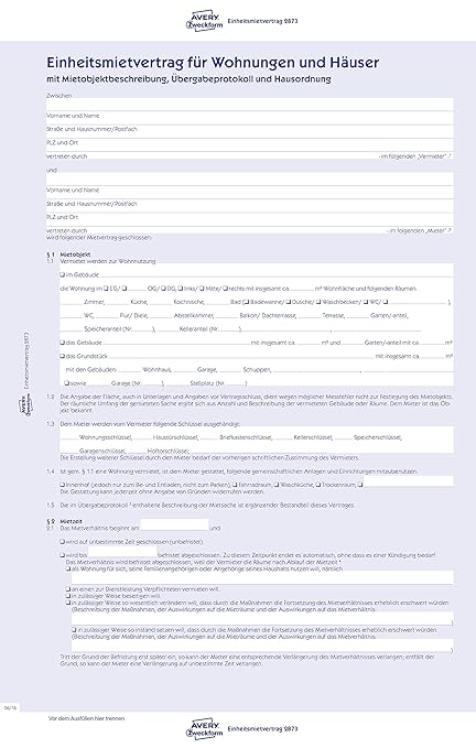 Einheitsmietvertrag 2873 Pdf Download Einheitsmietvertrag 2873 Pdf Download
