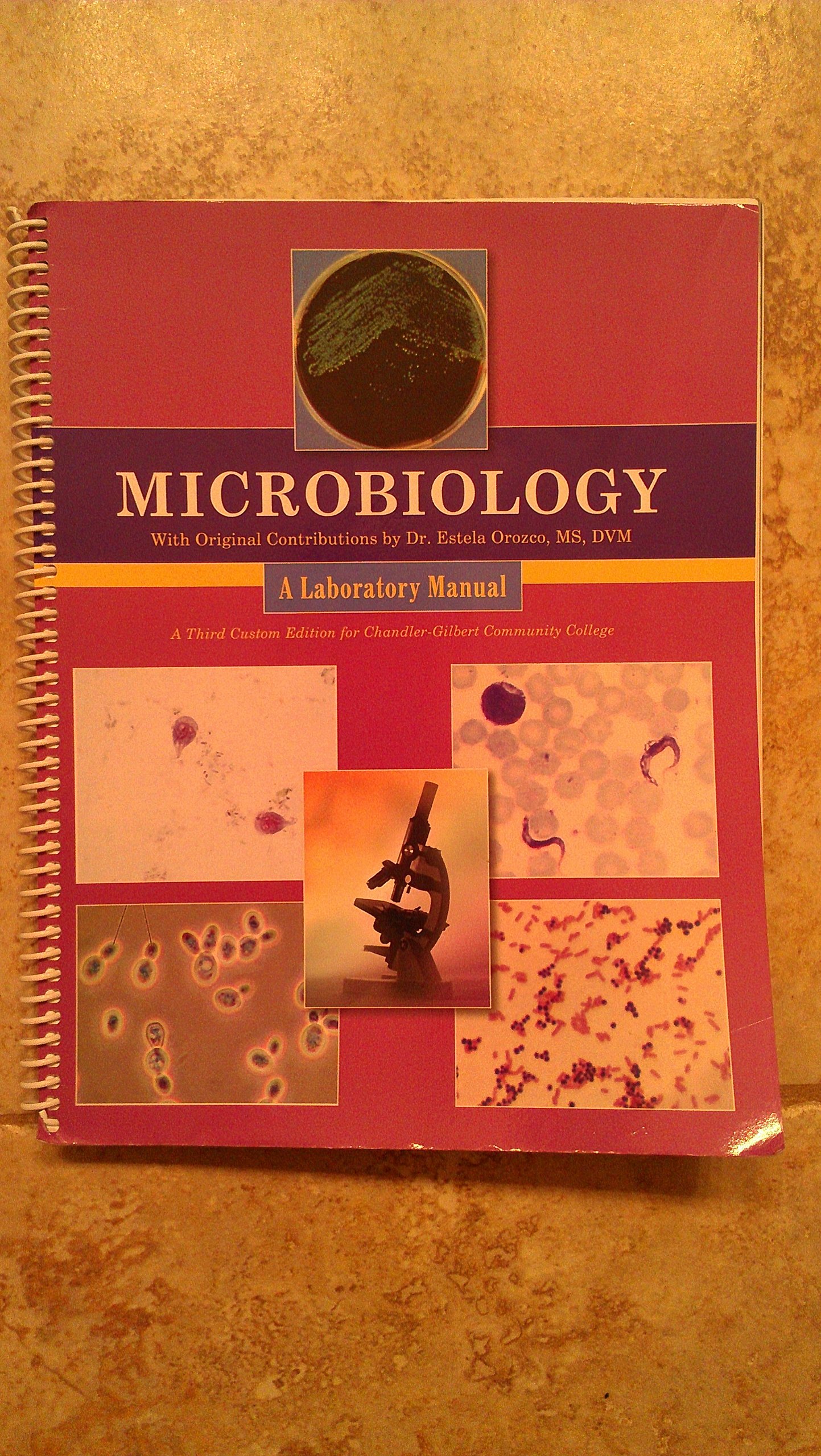 Microbiology A laboratory Manual for Chandler-Gilbert Community College (a  Third Custom Edition for Chandler-Gilbert Community College): James G.  Cappuccino ...