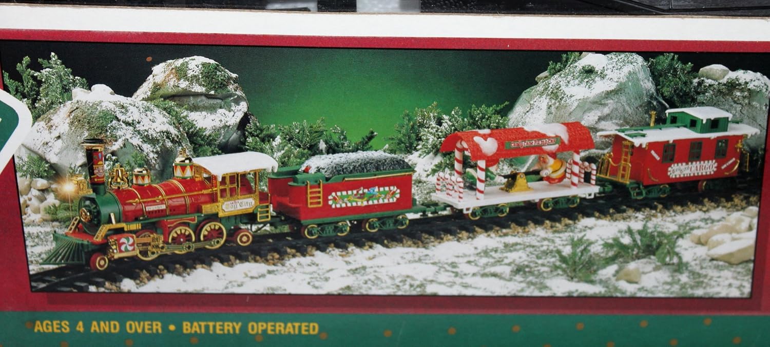 musical christmas express train set