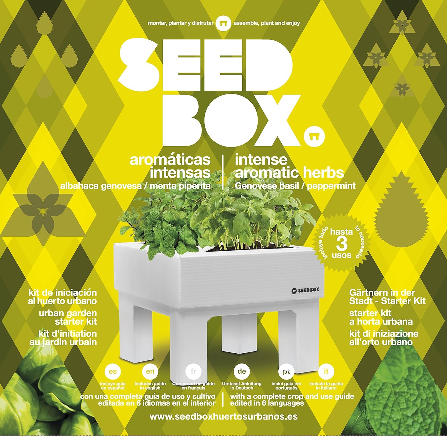 SeedBox SBCOAI - Huerto Urbano de albahaca y Menta (Colección ...