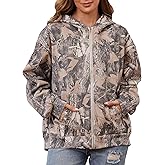 ACCPUR Women Camo Hoodie Oversized Fleece Full Zip Up Sweatshirt Casual Long Sleeve Jackets Trendy Fall Clothes With Pockets