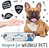 BUGALUGS Wrinkle Wipes for Dogs 80 Biodegradable Skin Care Paw Ear Face view 7