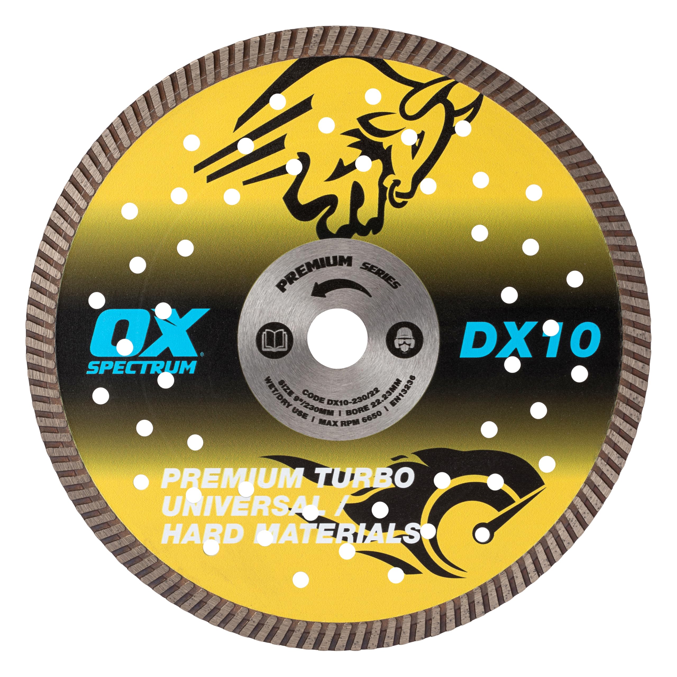 OX Spectrum Premium Diamond Blade - Universal/Hard - 230/22.23mm