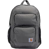 Carhartt 27L Single-Compartment Backpack, Durable Pack with Laptop Sleeve and Duravax Abrasion Resistant Base, Gray