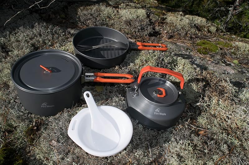 Feast 2 Kit de Utensilios Cocina de Camping Naranja