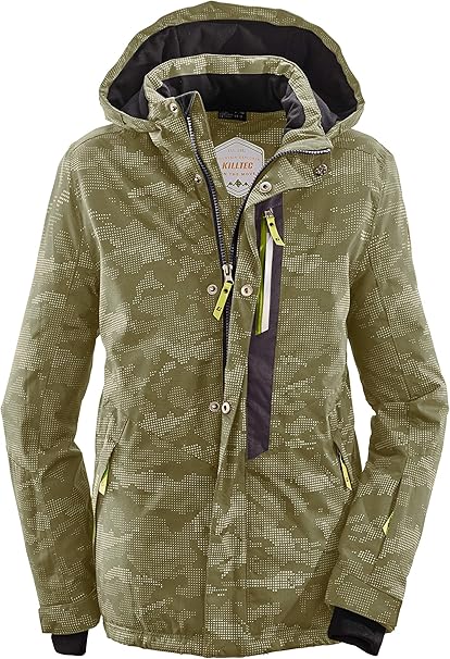 khaki snow jacket