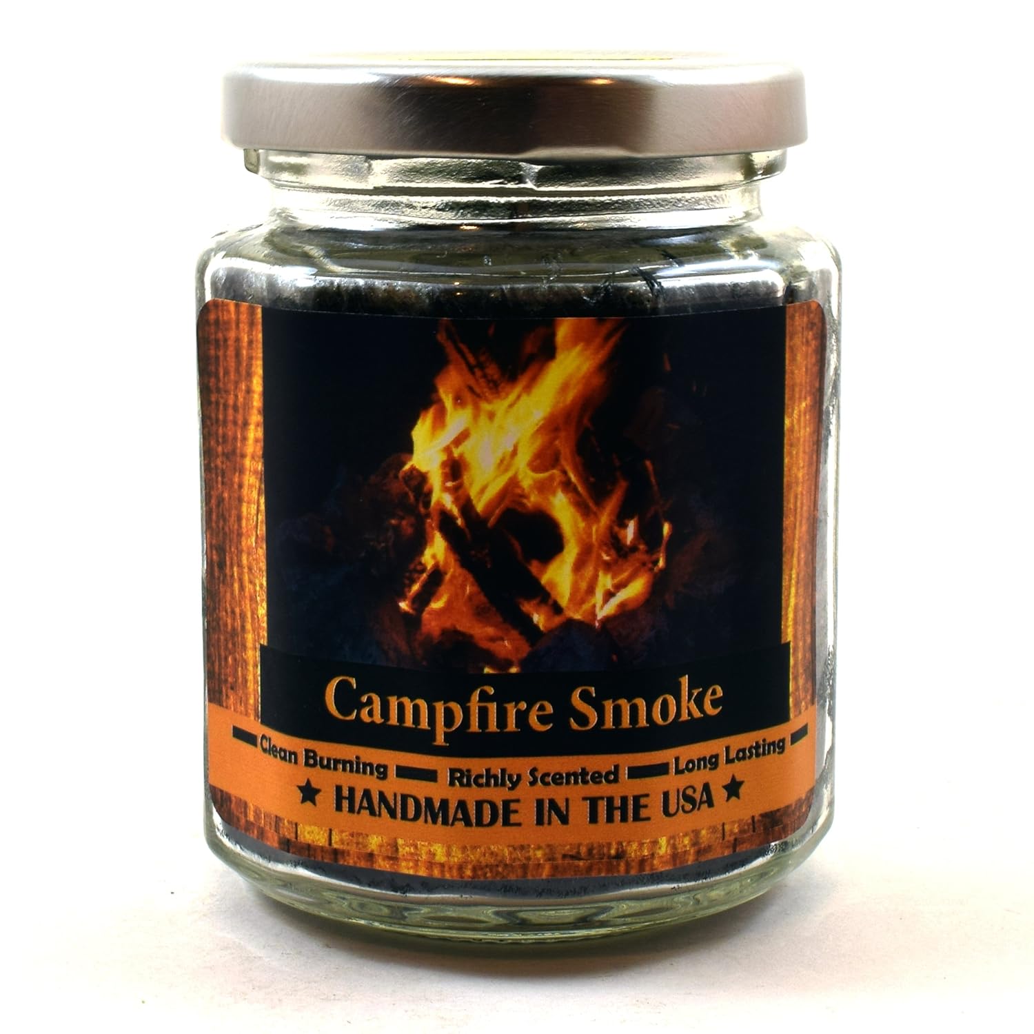 Buy Campfire Smoke Wood Wick Candle 8 Oz Super Scented Natural Wax