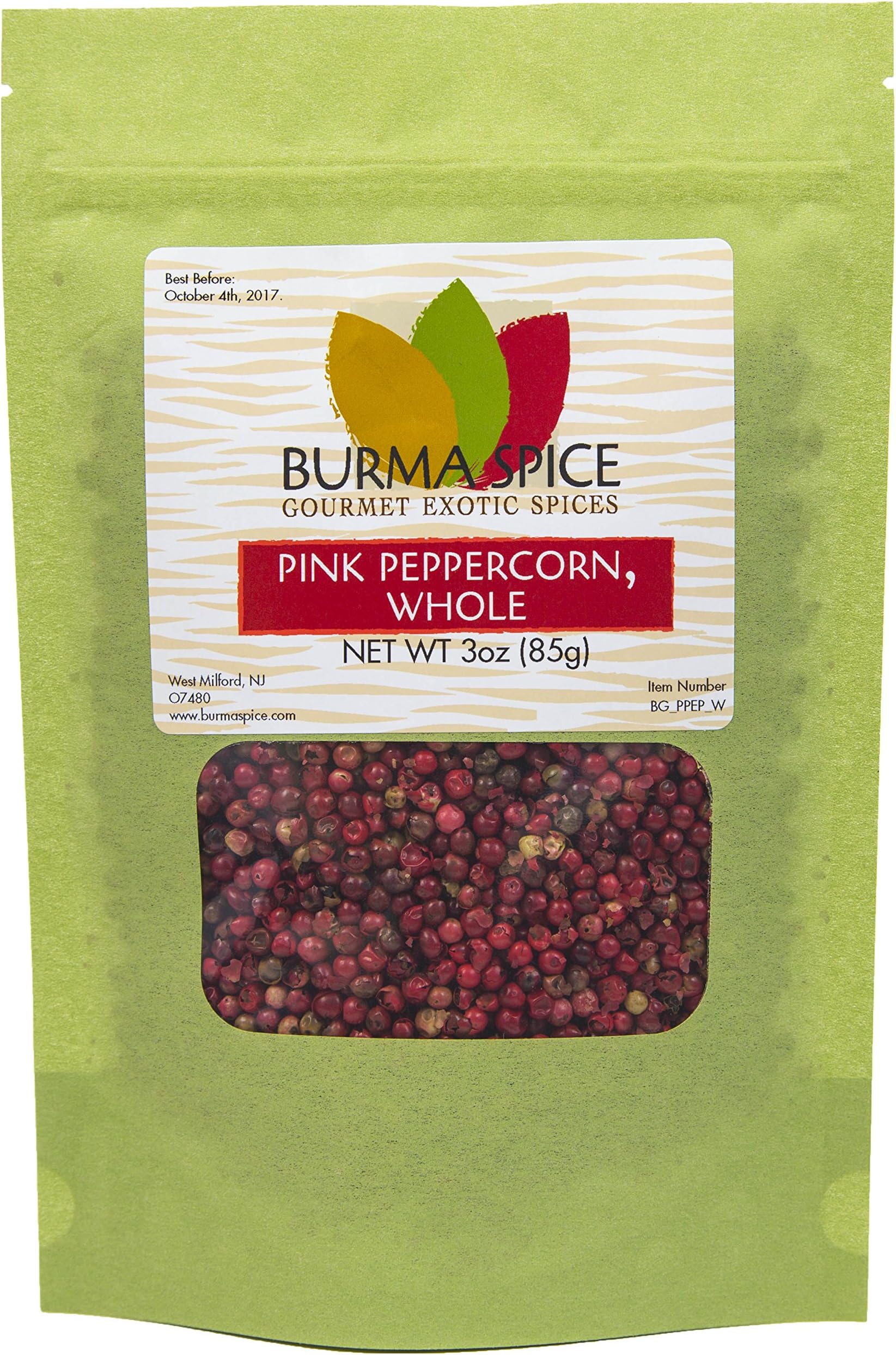 Pink Peppercorns | Peruvian Peppery Berries | Perfect as Garnish, Topping and Seasoning 3 oz.
