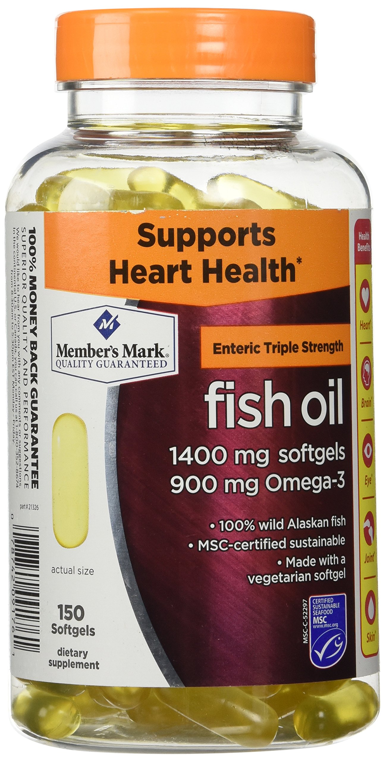 Member's Mark Omega 3, Fish Oil 1400 mg (900 mg EPA/DHA
