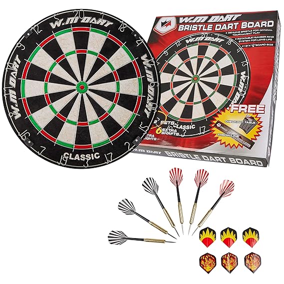 Solid Success Dartscheibe Sisal | Offizielles Profi- & Turniermaß | Perfekt zum Spielen von Steeldarts und Softdarts | Extra 