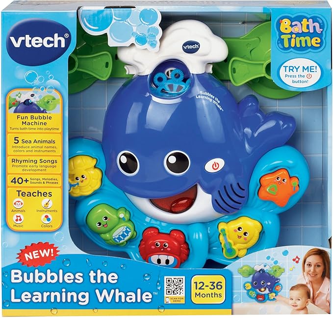 bath time bubble whale
