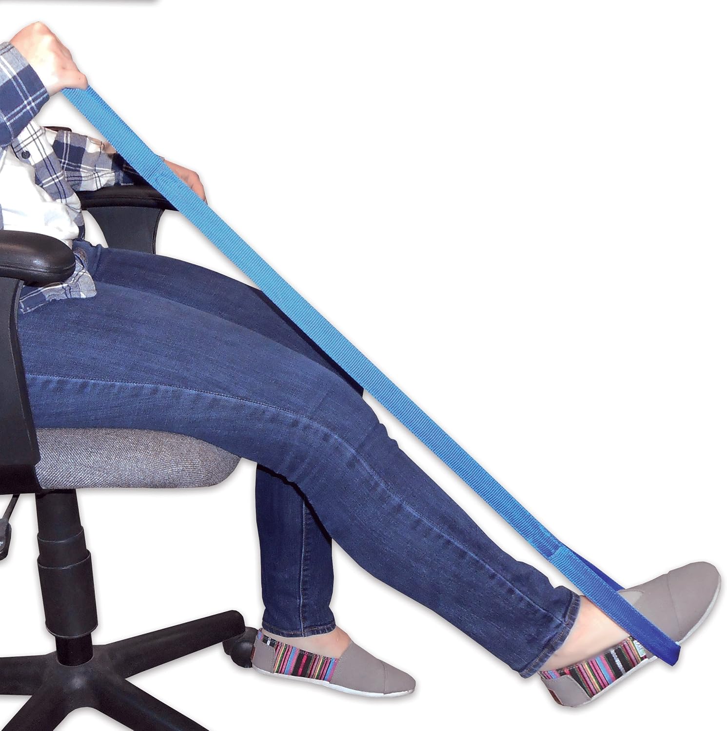 Rehabilitation Advantage Rigid Leg Lifter, Foot Loop & Hand Grip Band: Health & Personal Care