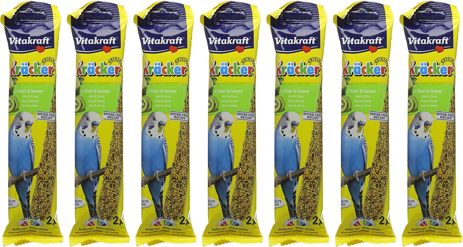 Vitakraft Budgie Kracker Bird Food Kiwi-Citrus, Pack of 7, 60 g (Pack of 7) - Image 5