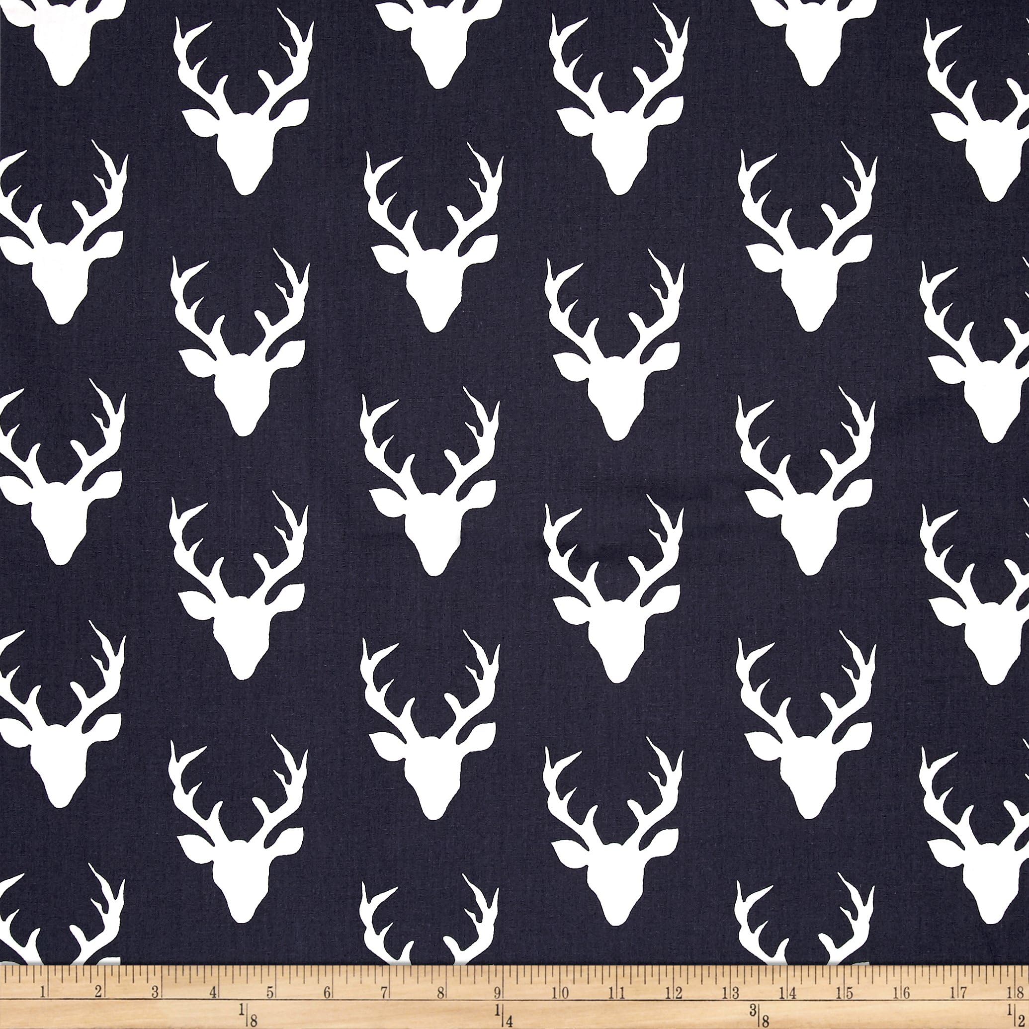 Art Gallery Hello Bear Buck Forest Twilight, Fabric by the Yard