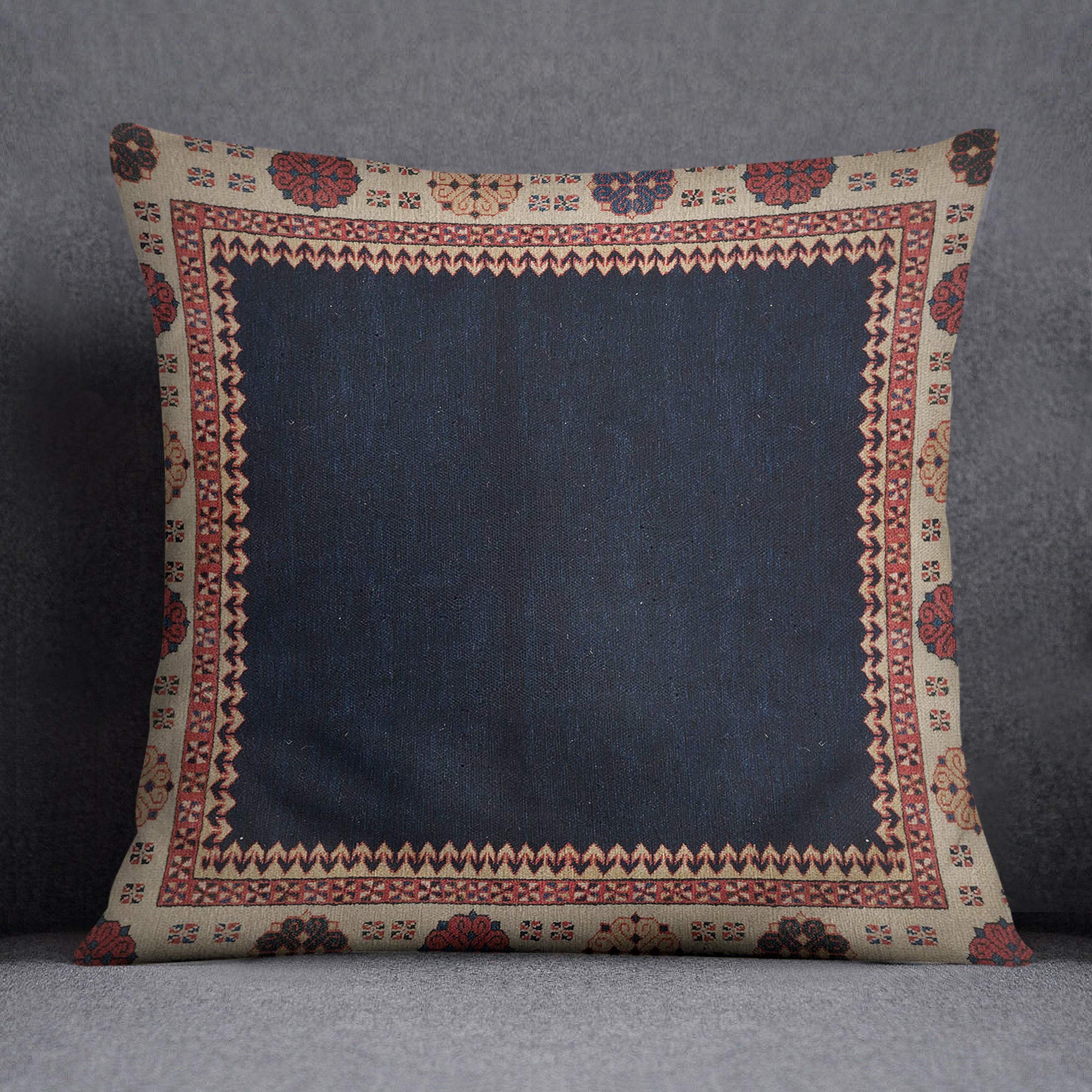 Bonamaison Decorative Cushion Cover, Cotton Polyester, Multicolor, 45x45