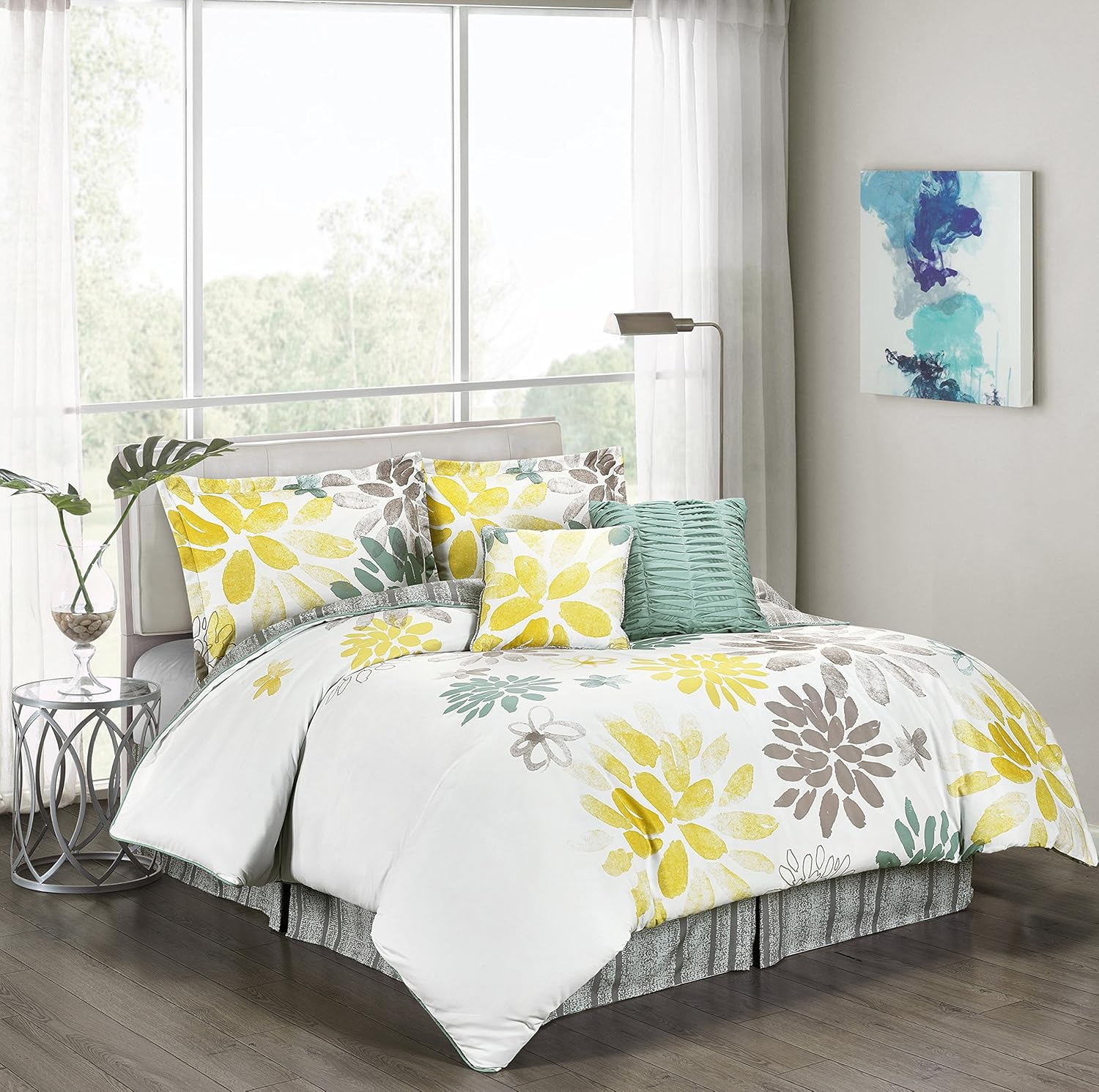 Amazon Com Simplicity Home Dupont Technology 5 Piece Comforter