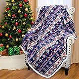 Catalonia Sherpa Fleece Throw Blanket, Super Soft Mink Plush Couch Blanket, TV Bed Fuzzy Blanket, Fluffy Comfy Warm Heavy Throws, Comfort Caring Gift, 50x60 inches