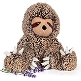 Warm Pals - Slowpoke Sloth - Cozy Microwavable Lavender Scented Plush Toys - Weighted Stuffed Animal - Heatable Coolable Bedtime Comfort Plushie