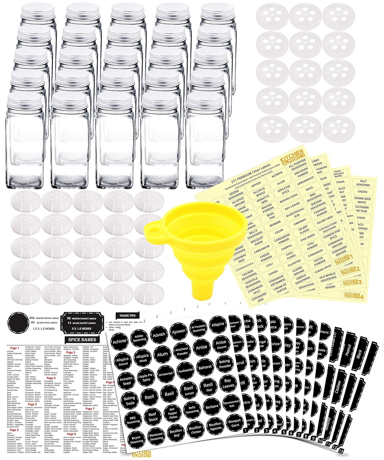 Best Kitchen Spices Containers Set