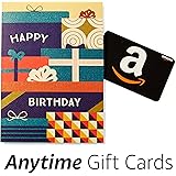 Amazon Happy Birthday Premium Greeting Card with Anytime Gift Card (Pack of 3)